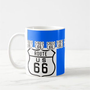 Route 66  American Road Sign Koffiemok