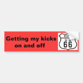Route 66  American Road Trip" Bumpersticker (Voorkant)