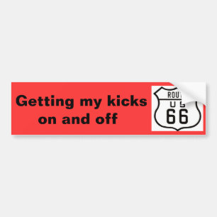 Route 66  American Road Trip" Bumpersticker
