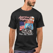 Route 66 America's Highway Road Trip USA Motorcycl T-shirt (Voorkant)