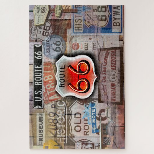 Route 66 Americas Main Street Legpuzzel (Verticaal)