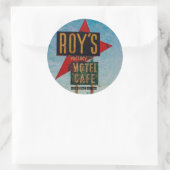  route 66 Amerikaans wegvervoer Ronde Sticker (Tas)