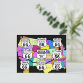 Route 66 ANSICHTKAART Briefkaart (Staand voorkant)