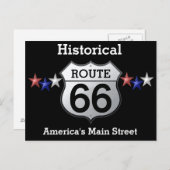 Route 66 -- Ansichtkaart Briefkaart (Voorkant / Achterkant)