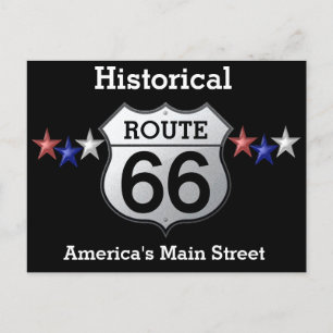 Route 66 -- Ansichtkaart Briefkaart