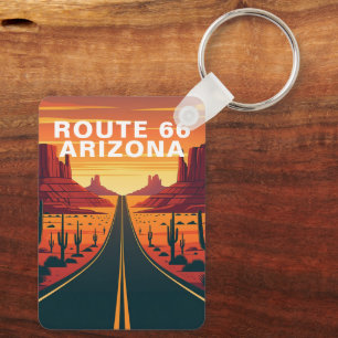 Route 66 Arizona Mother Road Reis Sleutelhanger