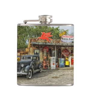 Route 66 Arizona rustic retro store Heupfles