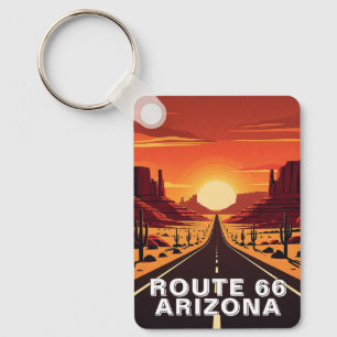 Route 66 Arizona Sleutelhanger Vintage Reizen
