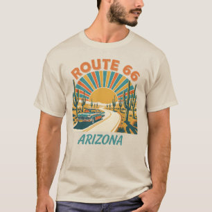 Route 66 Arizona T-shirt Vintage Reis