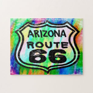 Route 66 Art Deco Arizona. Jigzaag Puzzle Legpuzzel