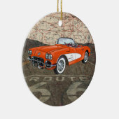 Route 66 Auto - SRF Keramisch Ornament (Rechts)
