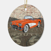 Route 66 Auto - SRF Keramisch Ornament (Links)