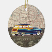 Route 66  Auto - SRF Keramisch Ornament (Links)