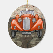 Route 66  Auto - SRF Keramisch Ornament (Links)