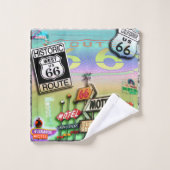 ROUTE 66 BAD HANDDOEK (Wasdoekje)