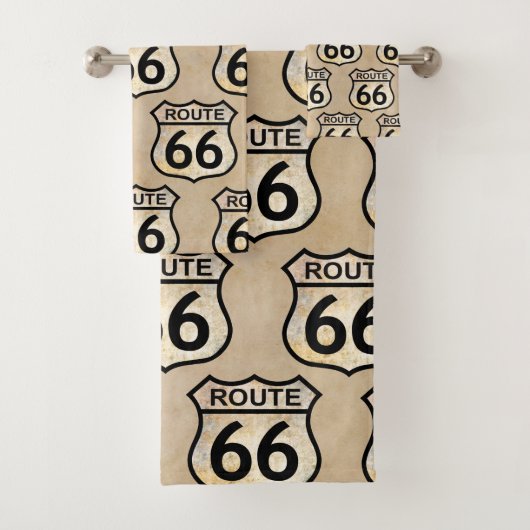 Route 66 bad handdoek (Insitu)