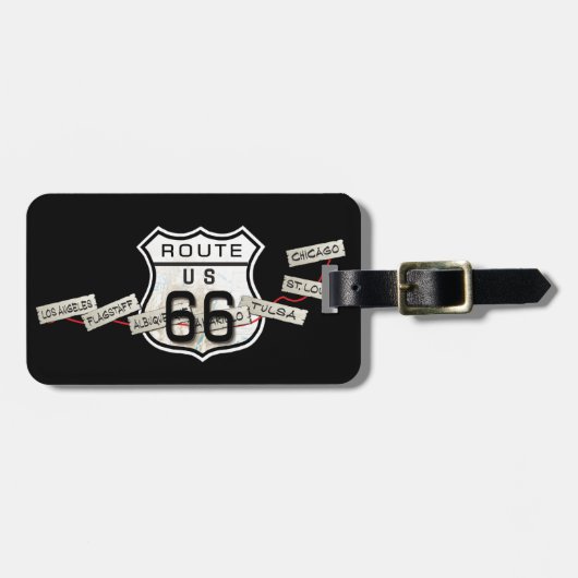 route 66 bagagelabel (Voorkant horizontaal)