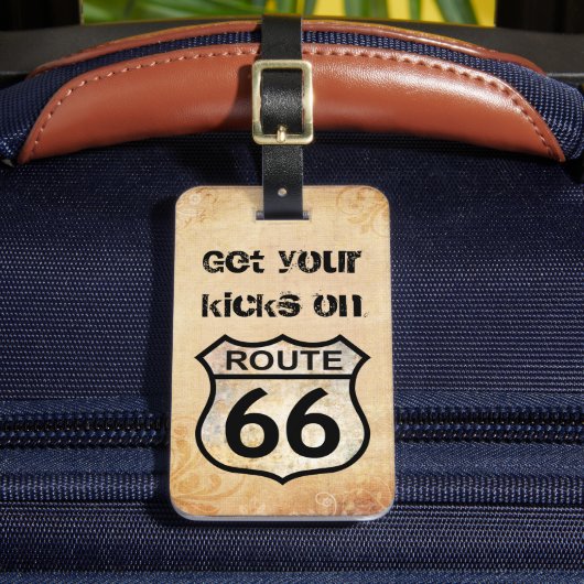 Route 66 bagagelabel (Voorkant Insitu 2)