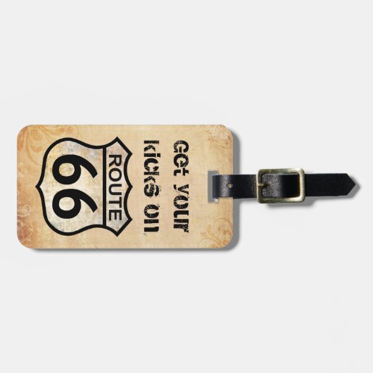 Route 66 bagagelabel (Voorkant horizontaal)