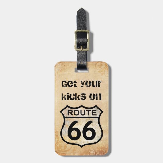 Route 66 bagagelabel (Voorkant verticaal)