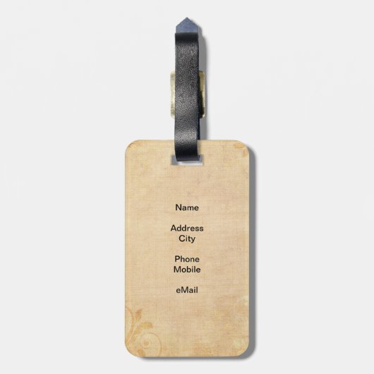 Route 66 bagagelabel (Achterkant verticaal)