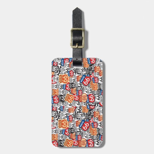 Route 66 bagagelabel (Voorkant verticaal)