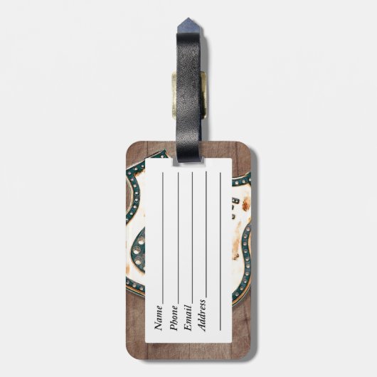 Route 66 bagagelabel (Achterkant verticaal)