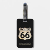 Route 66 bagagelabel (Achterkant verticaal)