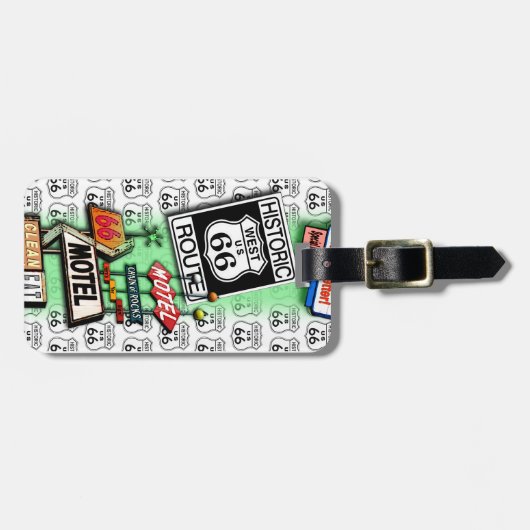 ROUTE 66 BAGAGELABEL van PopArtDiva (Voorkant horizontaal)