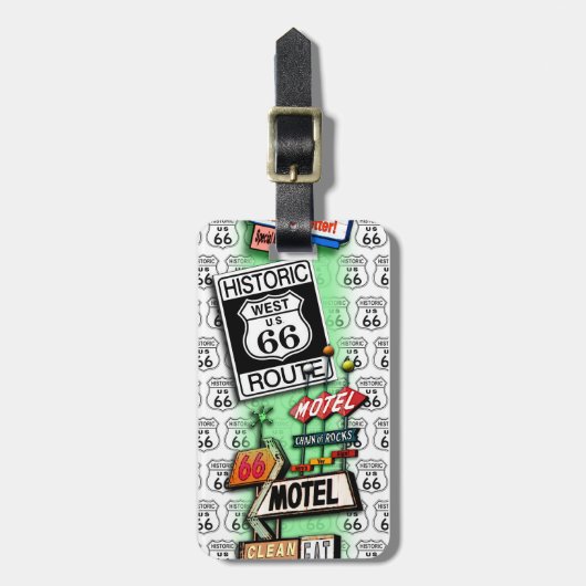 ROUTE 66 BAGAGELABEL van PopArtDiva (Voorkant verticaal)