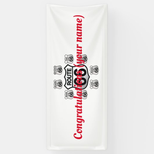 Route 66 Banner (Verticaal)