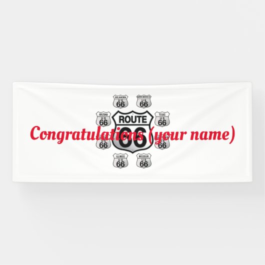 Route 66 Banner (Horizontaal)