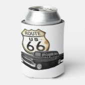 route 66 bel lucht en teken blikjeskoeler (Blikje Voorkant)