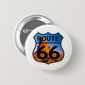 route 66 berg ronde button 5,7 cm (Voorkant /achterkant)