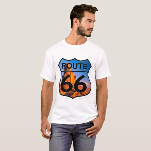 route 66 berg t-shirt (Voorkant volledig)