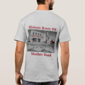 Route 66  Bestemming Winslow Arizona Foto T-shirt (Achterkant)