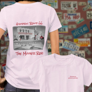 Route 66  Bestemming Winslow Arizona Foto T-shirt