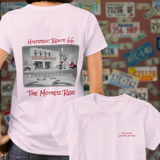 Route 66  Bestemming Winslow Arizona Foto T-shirt