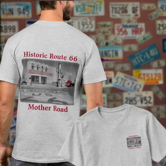 Route 66  Bestemming Winslow Arizona Foto T-shirt