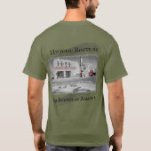 Route 66  Bestemming Winslow Arizona Foto T-shirt (Achterkant)