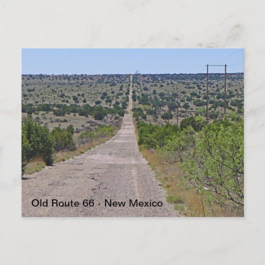 Route 66 bij Tucumcari New Mexico Briefkaart (Voorkant)