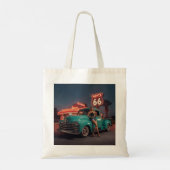 Route 66 boodschappentas tote bag (Achterkant)