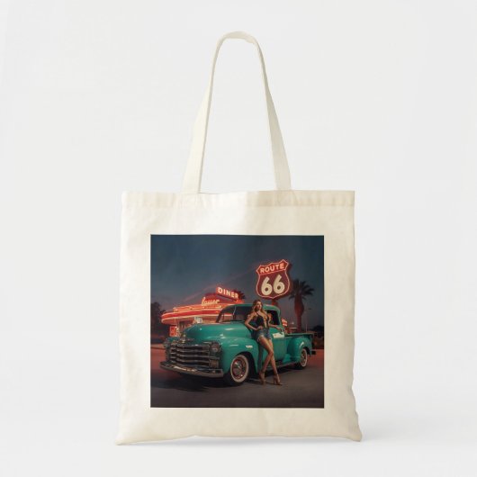 Route 66 boodschappentas tote bag (Voorkant)