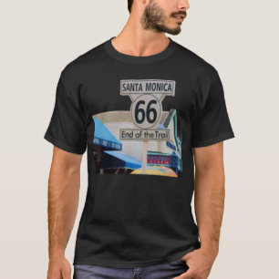 ROUTE 66 bovenaan T-shirt