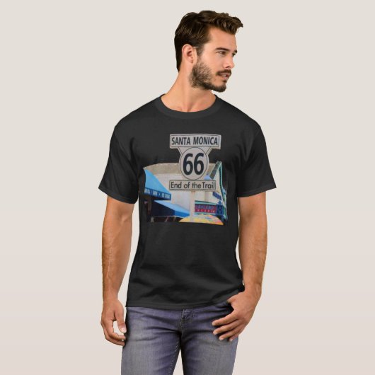 ROUTE 66 bovenaan T-shirt (Voorkant volledig)