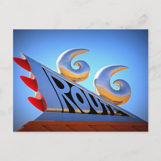 Route 66 Briefkaart (Voorkant)