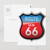 Route 66 briefkaart (Voorkant / Achterkant)