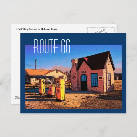 Route 66 Briefkaart (Voorkant / Achterkant)