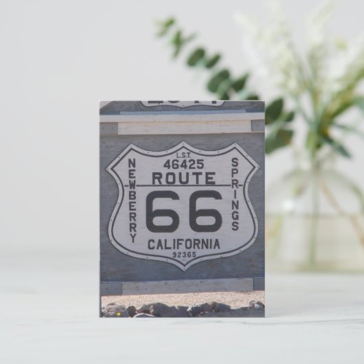 Route 66 briefkaart (Staand voorkant)