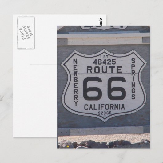 Route 66 briefkaart (Voorkant / Achterkant)